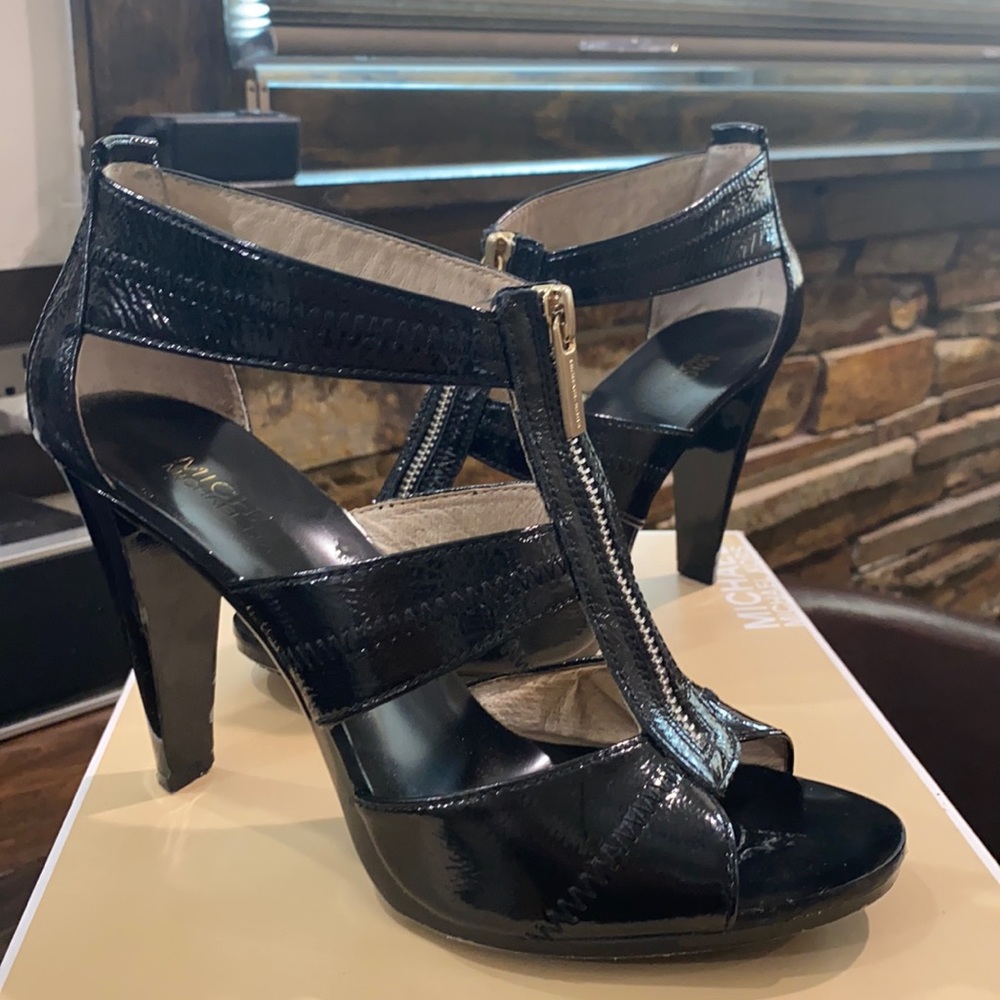 Black Strap Heels